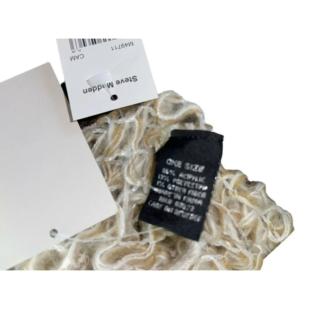 Steve Madden Loose Weave Infinity Scarf (Camel) Retail $44.00